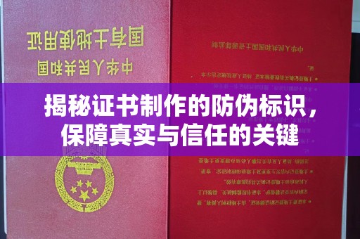 太和揭秘证书制作的防伪标识，保障真实与信任的关键