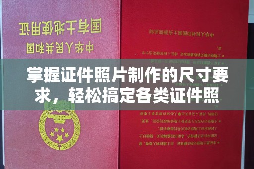 太和掌握证件照片制作的尺寸要求，轻松搞定各类证件照
