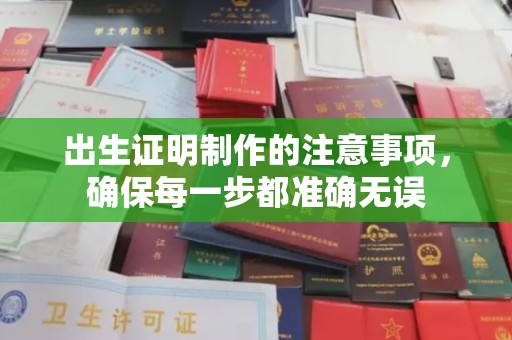 太和出生证明制作的注意事项，确保每一步都准确无误