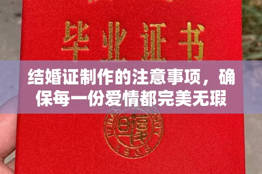 太和结婚证制作的注意事项，确保每一份爱情都完美无瑕