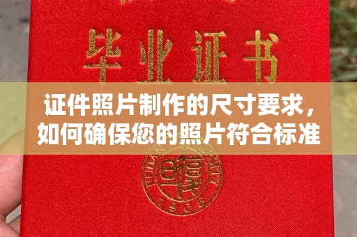 太和证件照片制作的尺寸要求，如何确保您的照片符合标准？