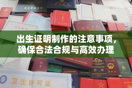 太和出生证明制作的注意事项，确保合法合规与高效办理